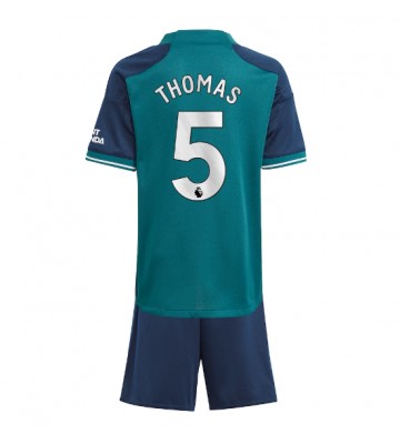 Arsenal Thomas Partey #5 Tredje trøje Børn 2023-24 Kort ærmer (+ korte bukser)